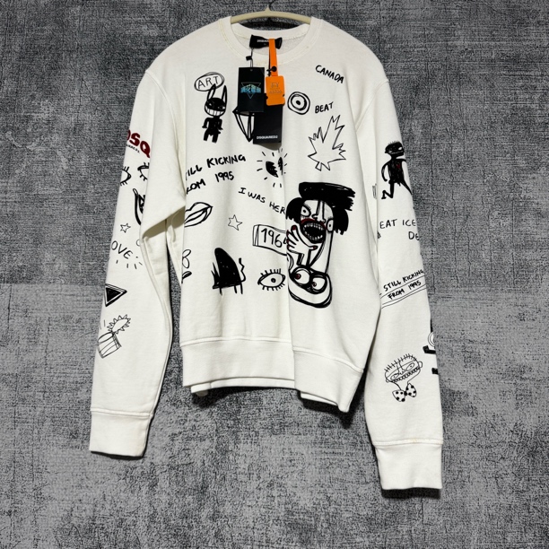 Dsquared2白色涂鸦满印43706