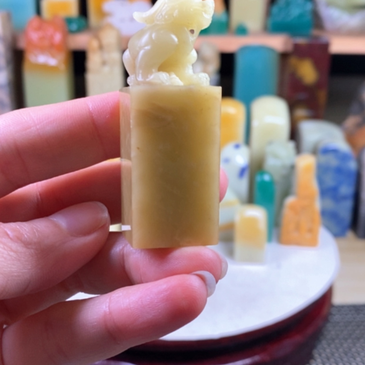 【闪购商品】青田石封门莱花黄……