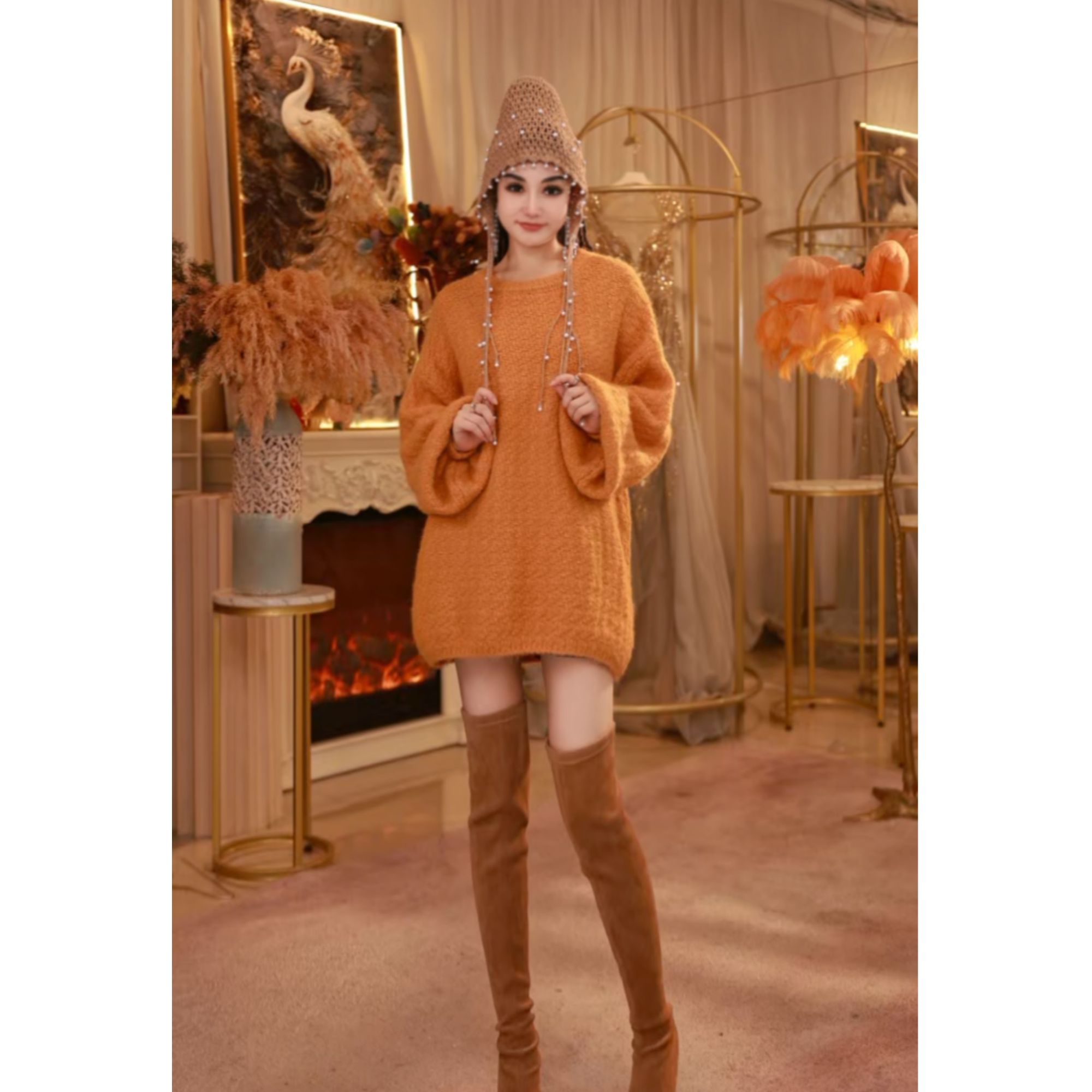 【星姐推荐】星原创高级定制「粉黄幸运」设计师秋季小众轻奢名媛上衣