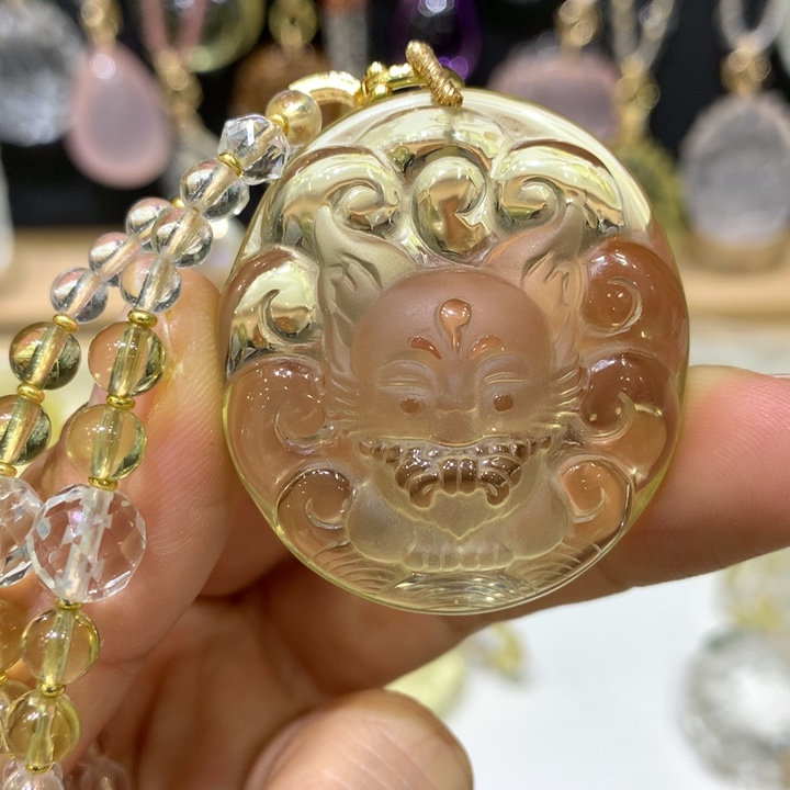 水晶颈饰未镶嵌天然