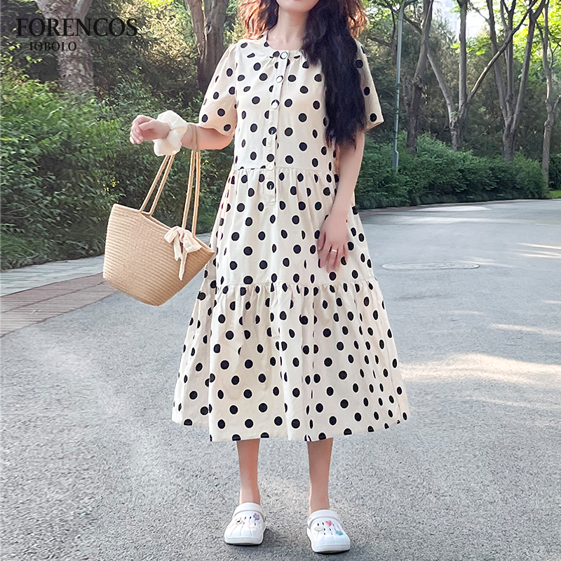 孕妇连衣裙2025夏季新款波点长裙甜美减龄温柔宽松时尚气质裙子