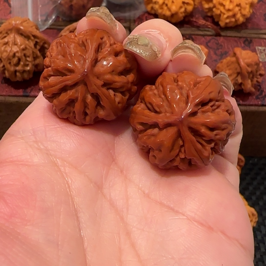 桃核吊坠六****⁴粗筋南瓜手捻三棱27