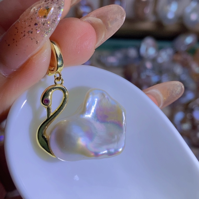 【闪购商品】淡水珍珠天然淡水珍珠（微瑕）合金