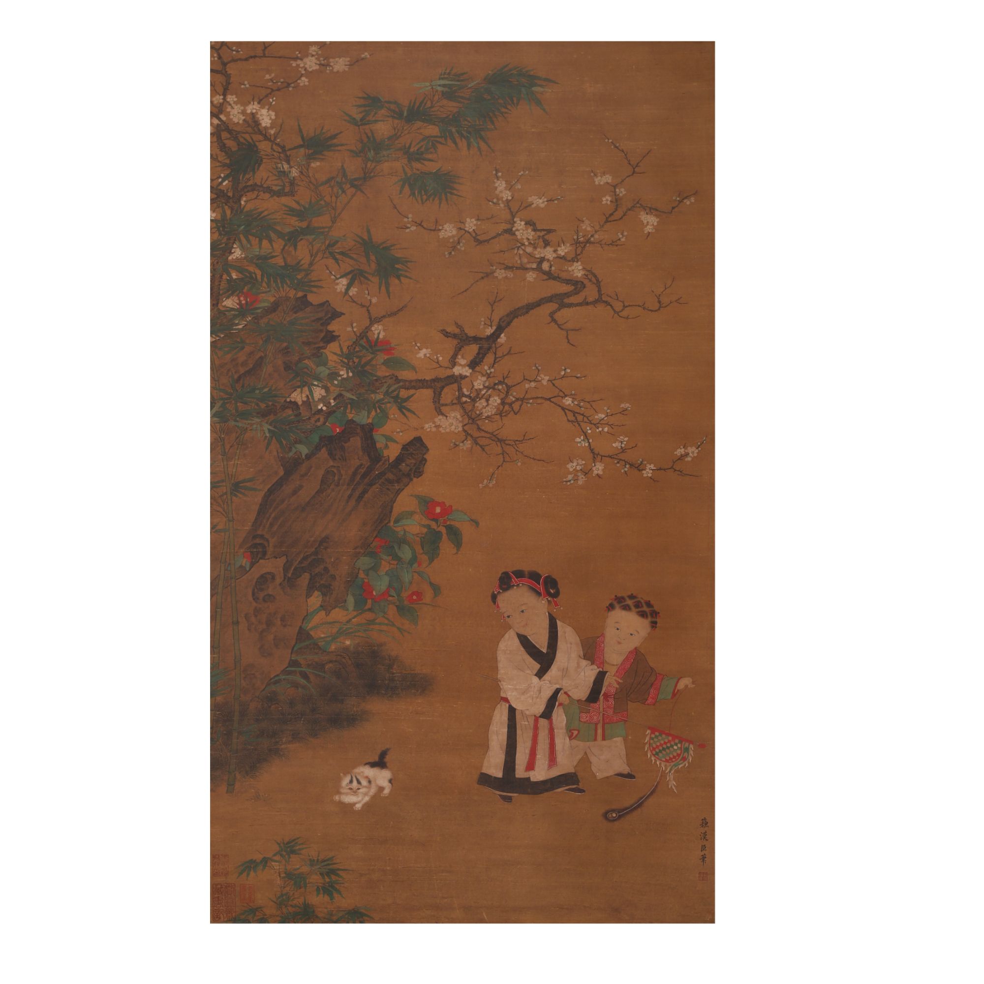 LOT.004 苏汉臣 婴戏图 117*66cm 绢本立轴 201