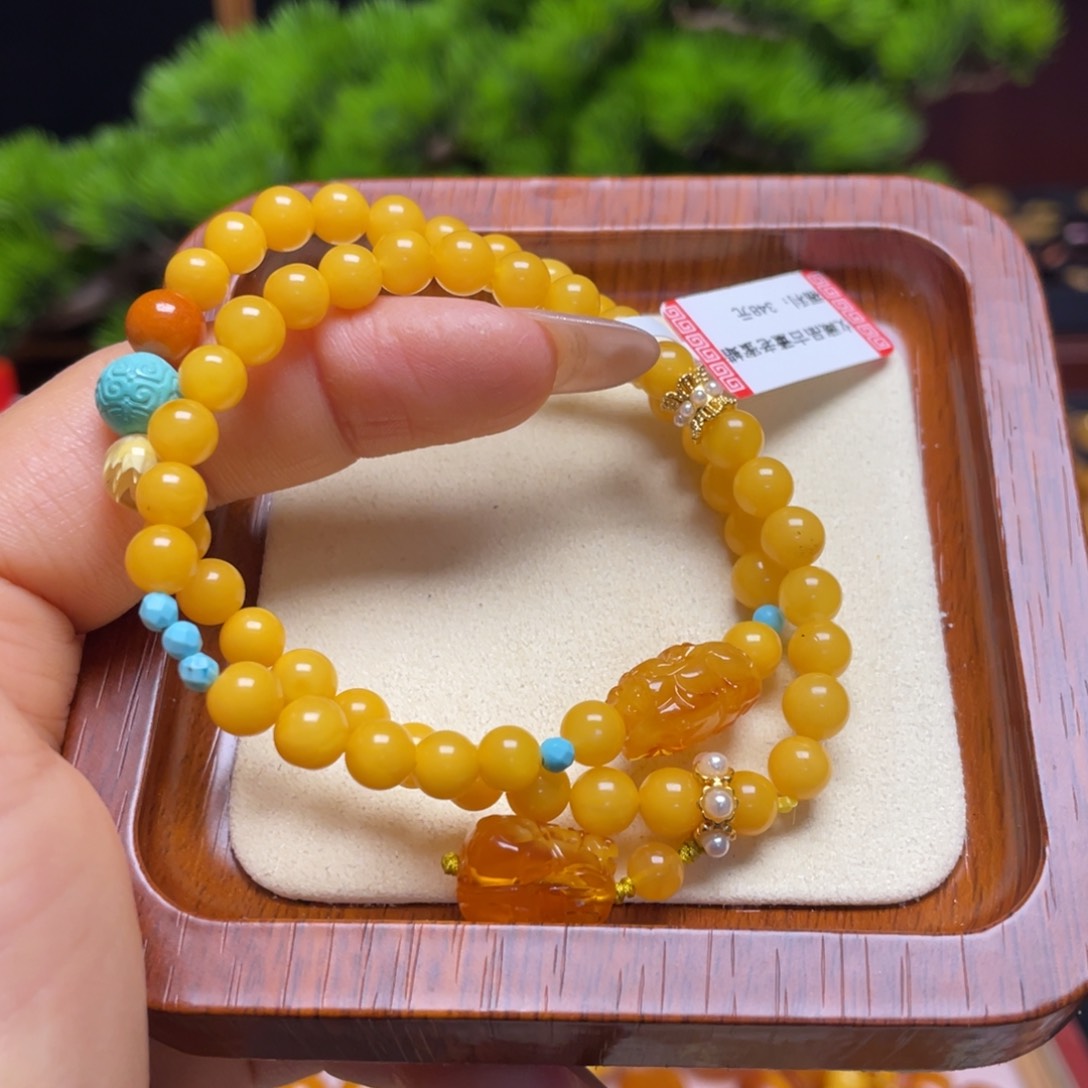 蜜蜡手链未镶嵌手串