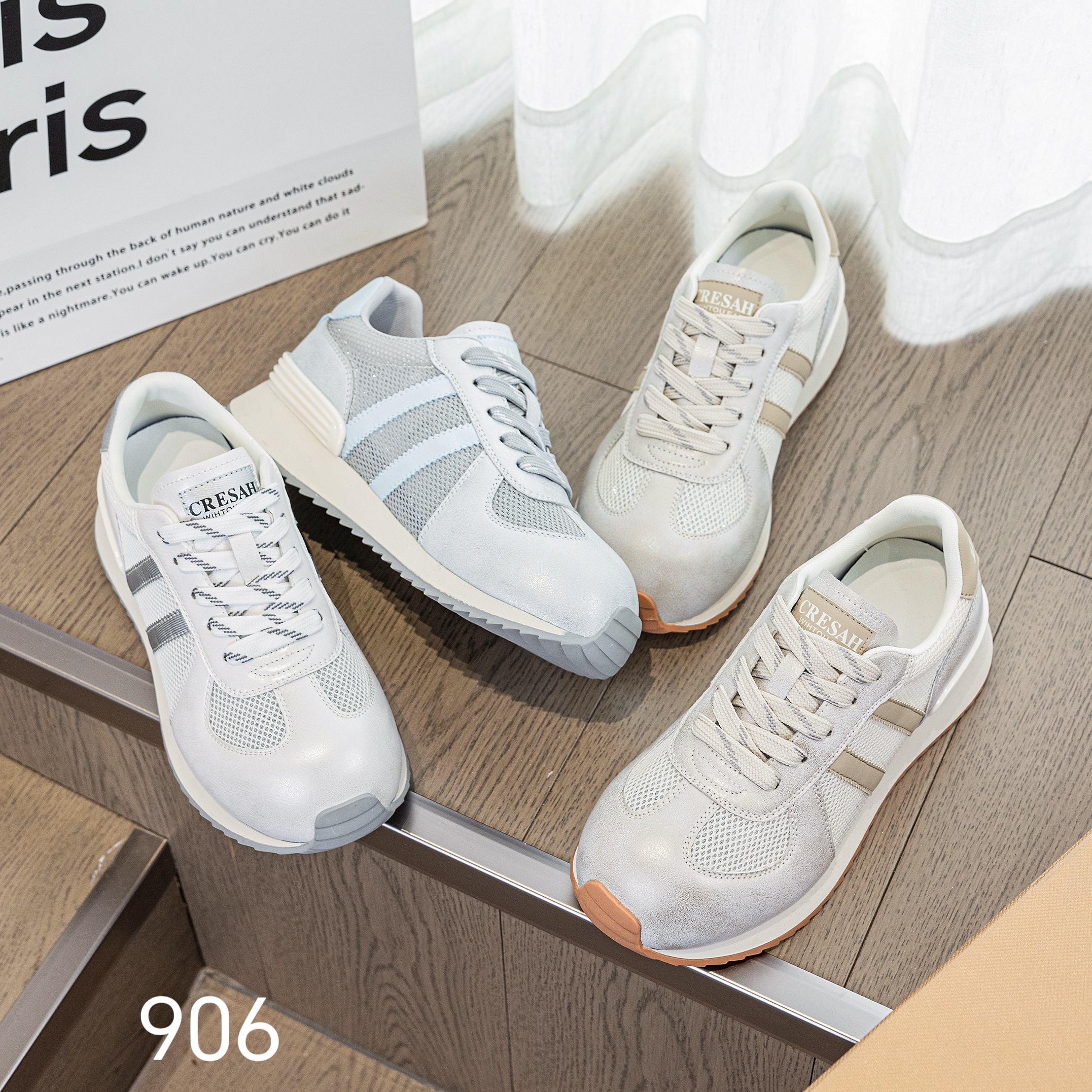 906大码女鞋休闲阿甘鞋单网透气2025新款休闲鞋防滑显小舒适