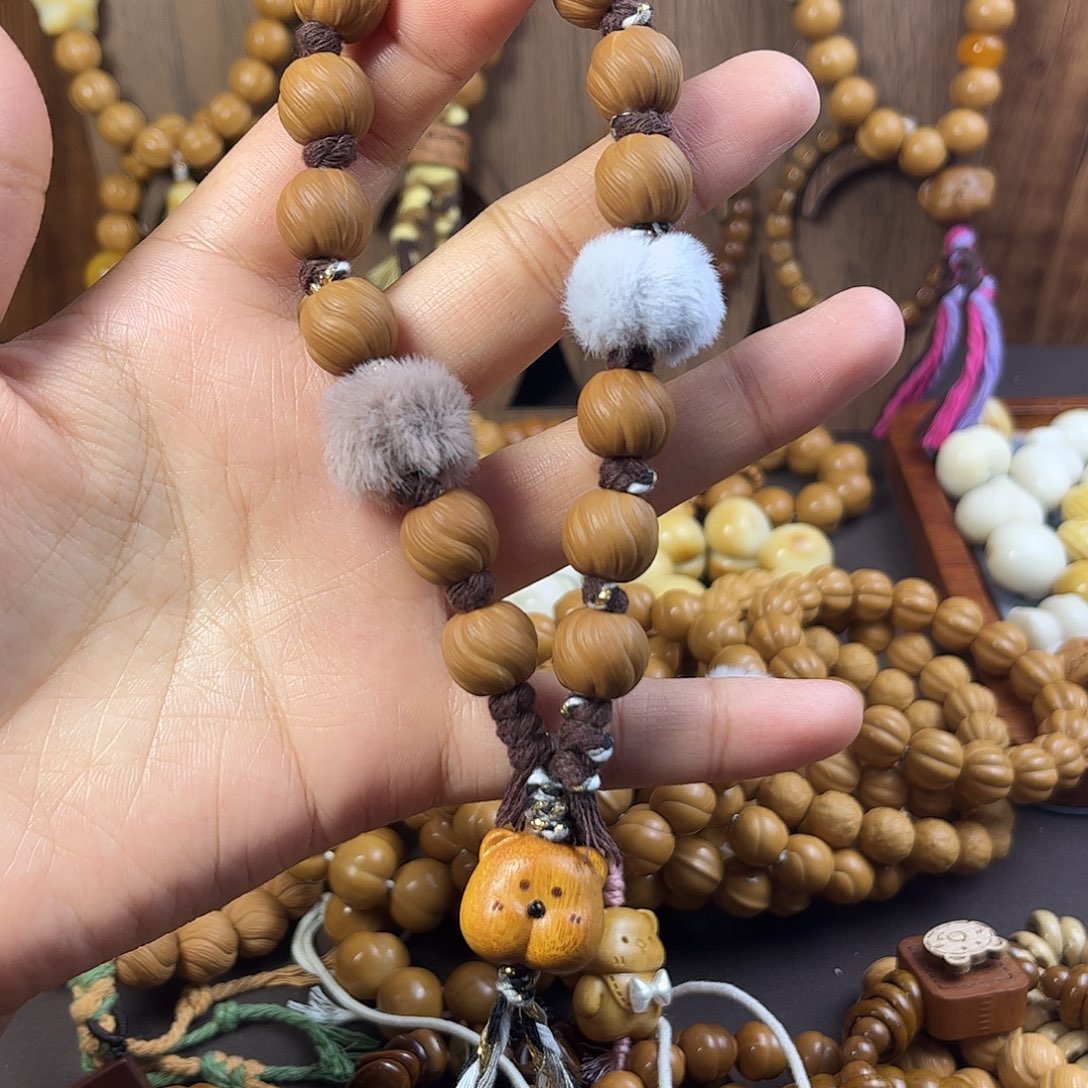 吊坠猴头核桃天然猴头核桃手串手持手捻标题 