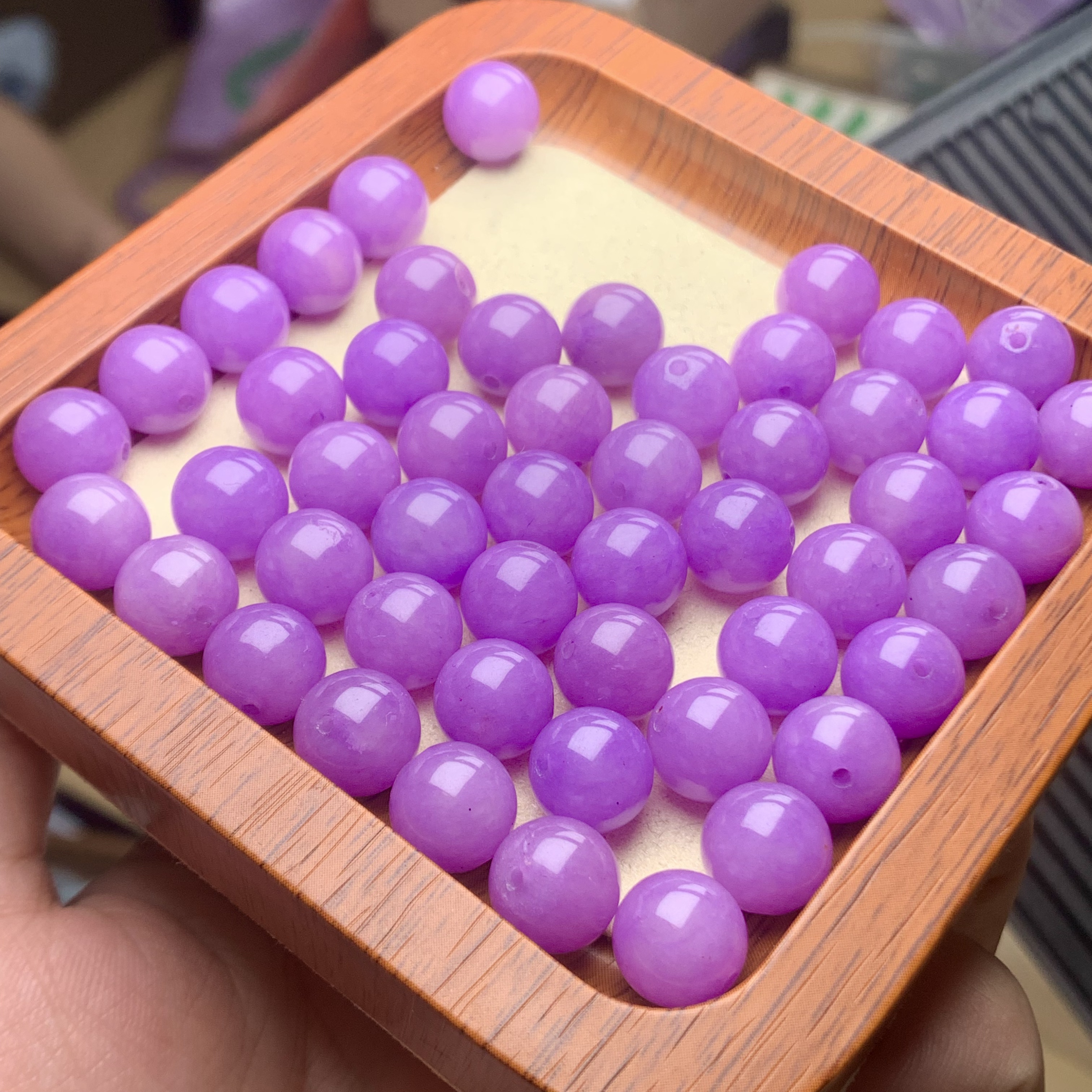 10mm 天然缅料a货 浓紫 多样性发其一