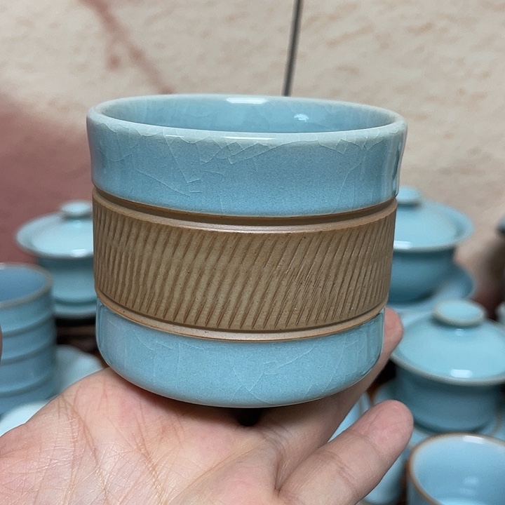 杯子天青重工直筒杯支钉款