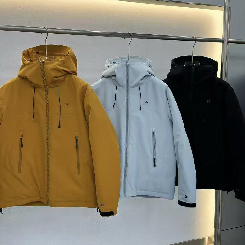 【石头】高端首批现货*新8代压胶*小太阳*连帽高版本羽绒冲锋衣外套