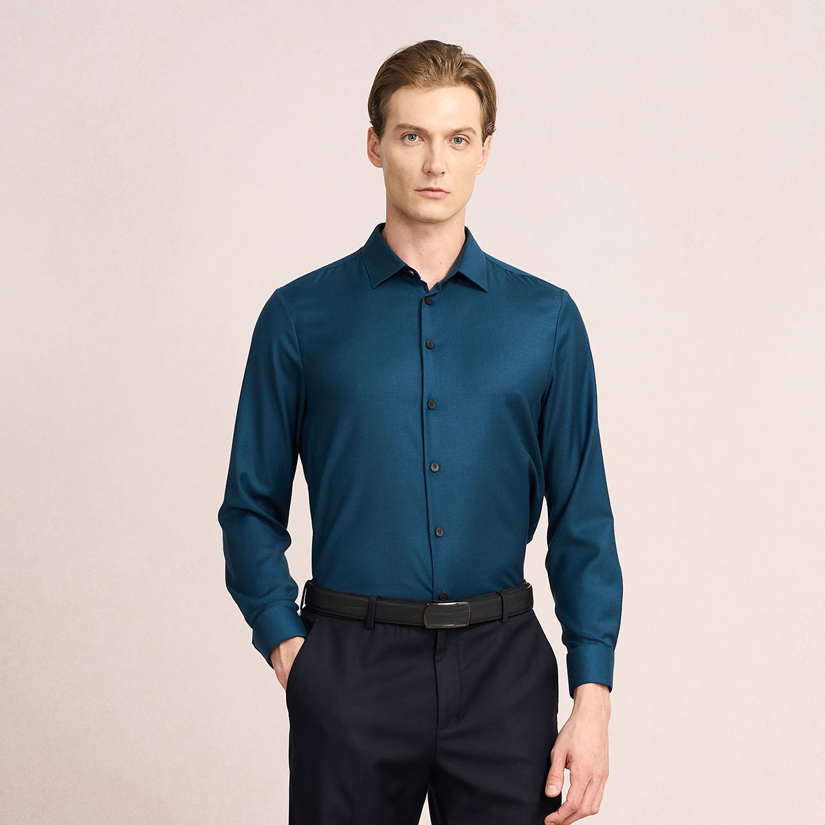 路卡迪龙【冬姐精选】专柜新款复合双层夹棉保暖衬衫120256147