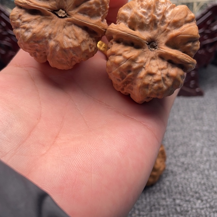 吃***陈核桃蛤蟆头文玩C01