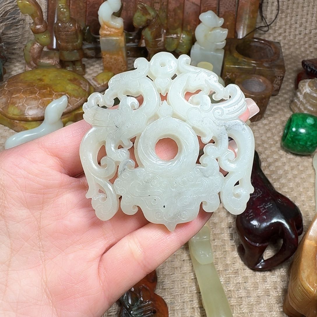 白玉菩提吊坠挂件