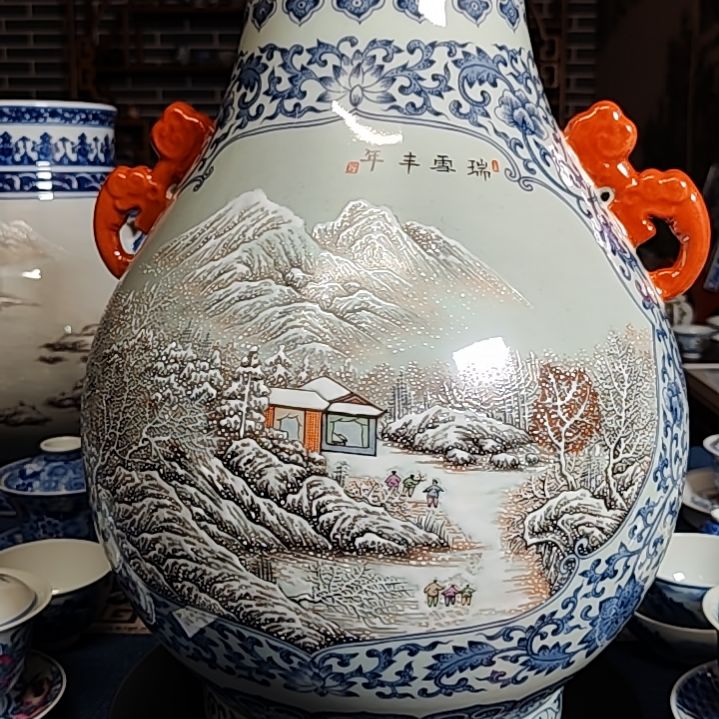 摆件哲**東景德镇陶瓷摆件