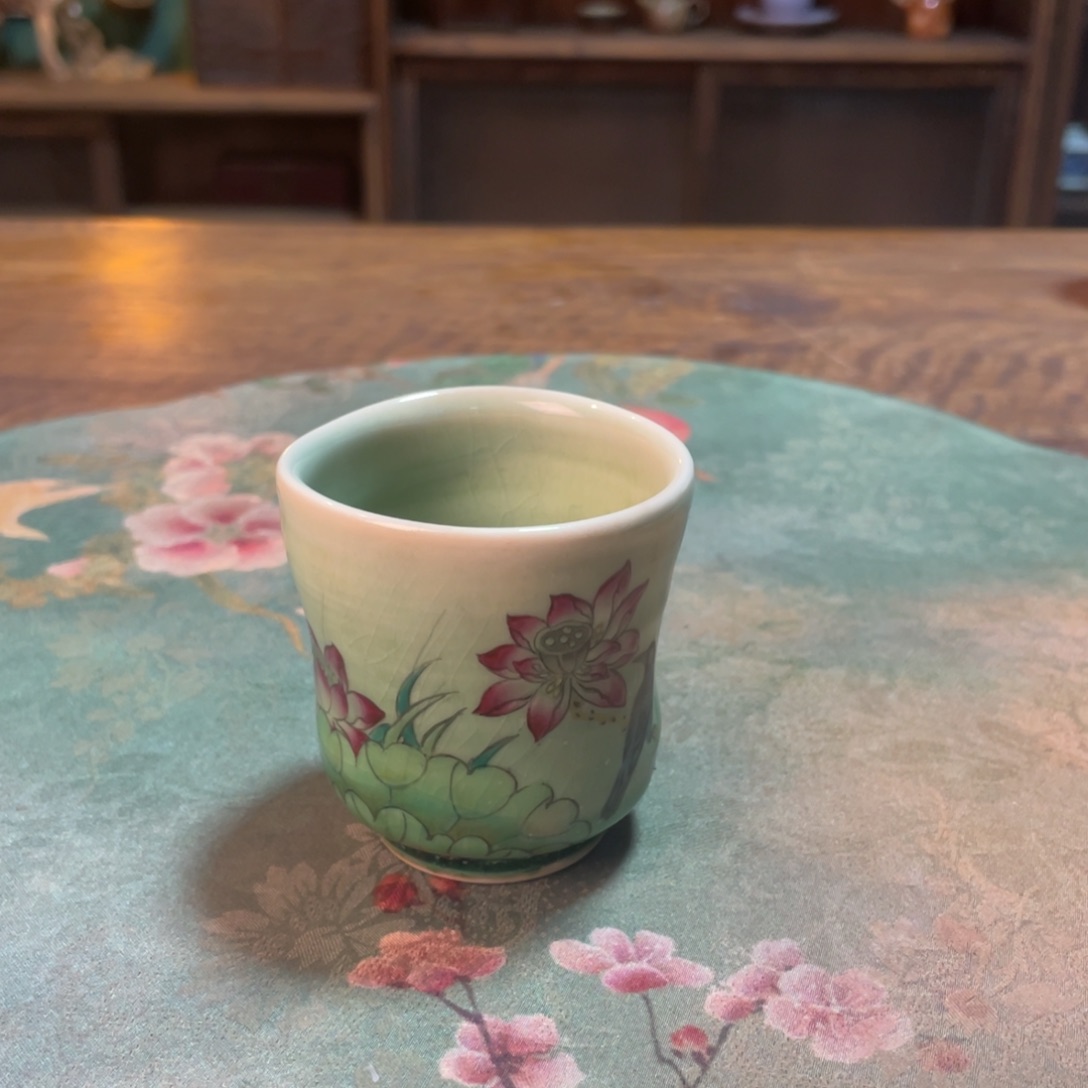 柴烧纯手工手绘陶瓷