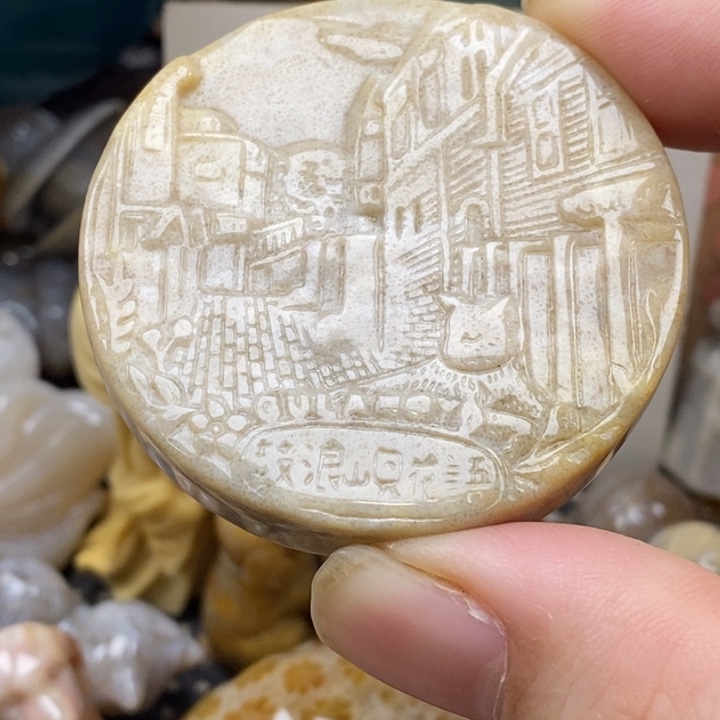 硅化珊瑚（珊瑚玉）未镶嵌颈饰