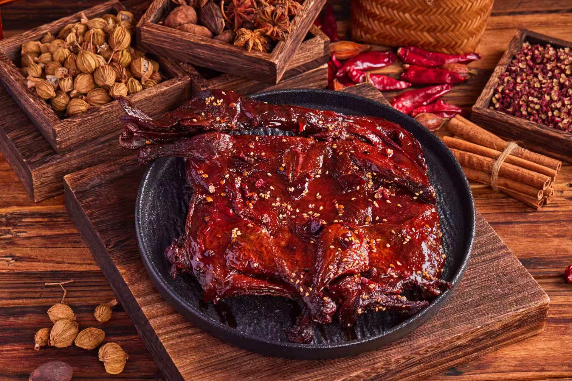 蜀都酱板鸭--老麻鸭开袋即食解馋休闲小零食，中辣