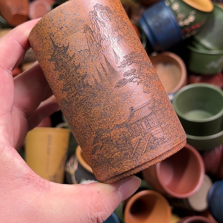 紫砂茶杯全手工紫砂主人杯