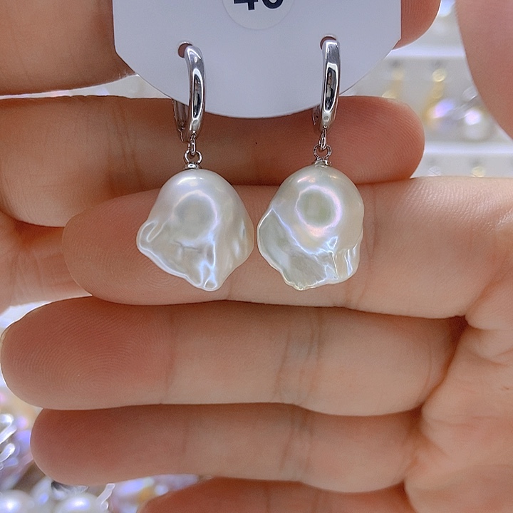 淡水珍珠银S925镶嵌颈饰46