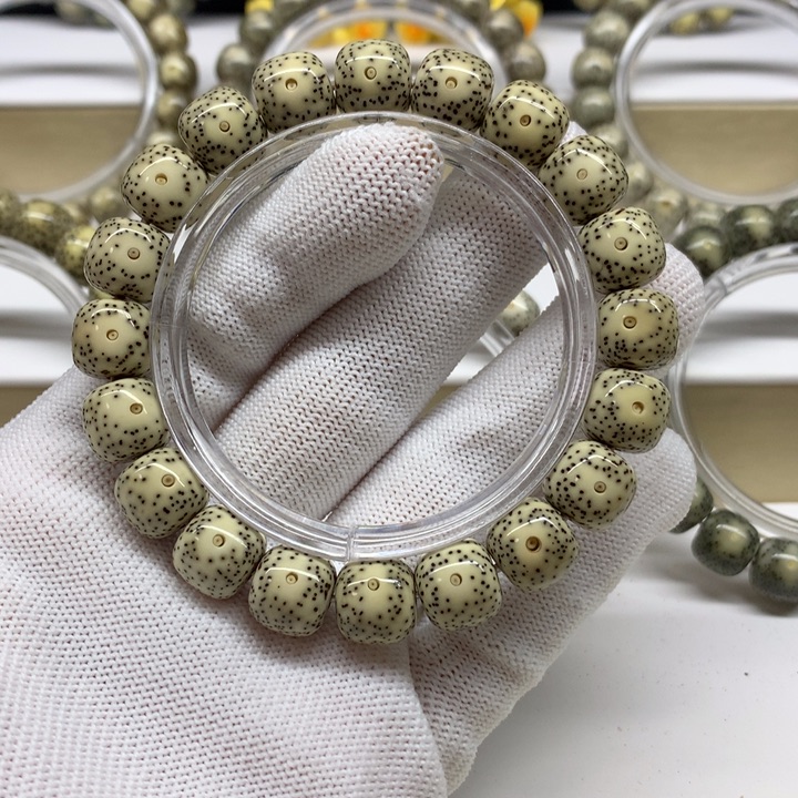 手串星月菩提13号青花瓷月留白小细星11.5/10.5