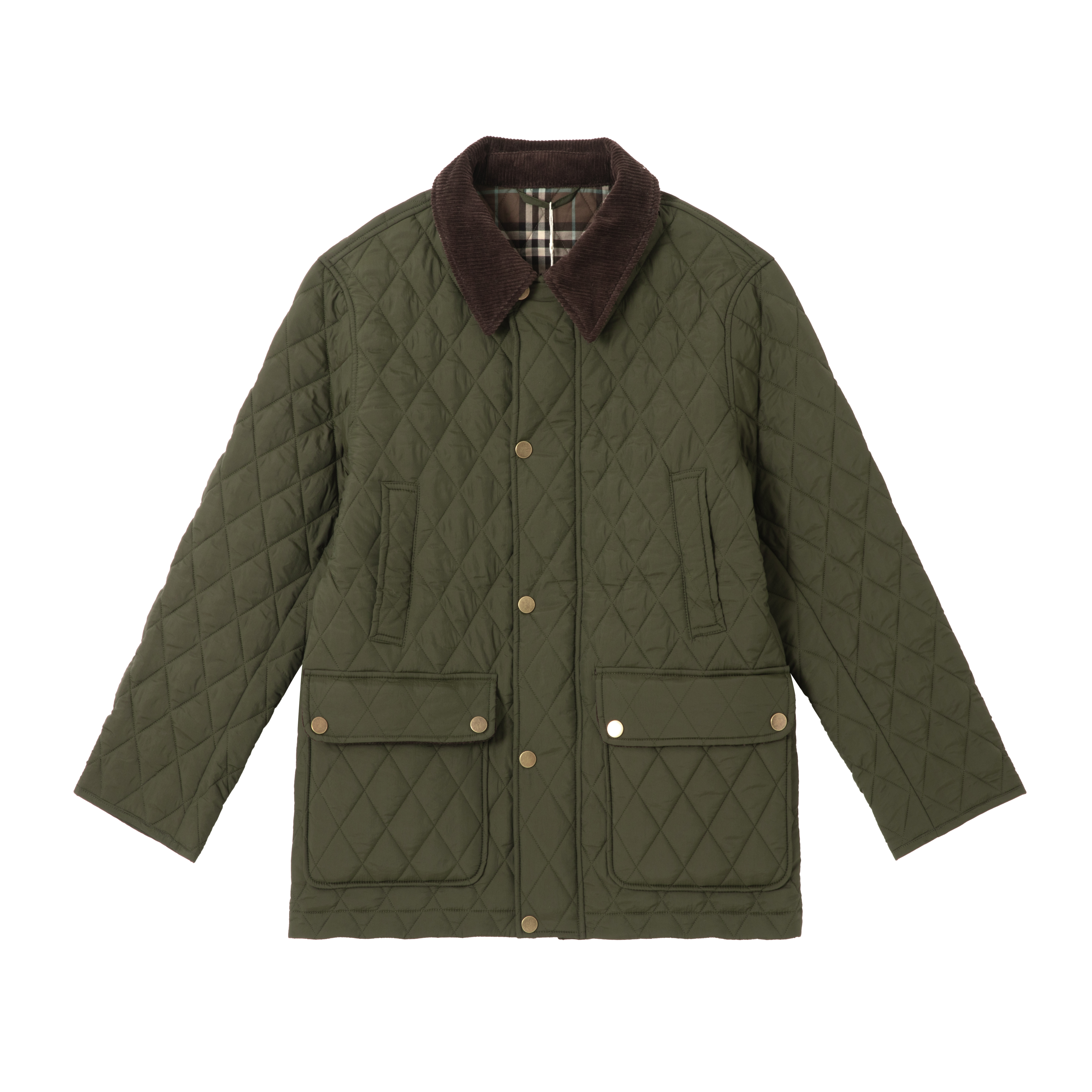 【即发】休闲长袖常规保暖菱格棉服宽松菱形格格纹 ML-610 