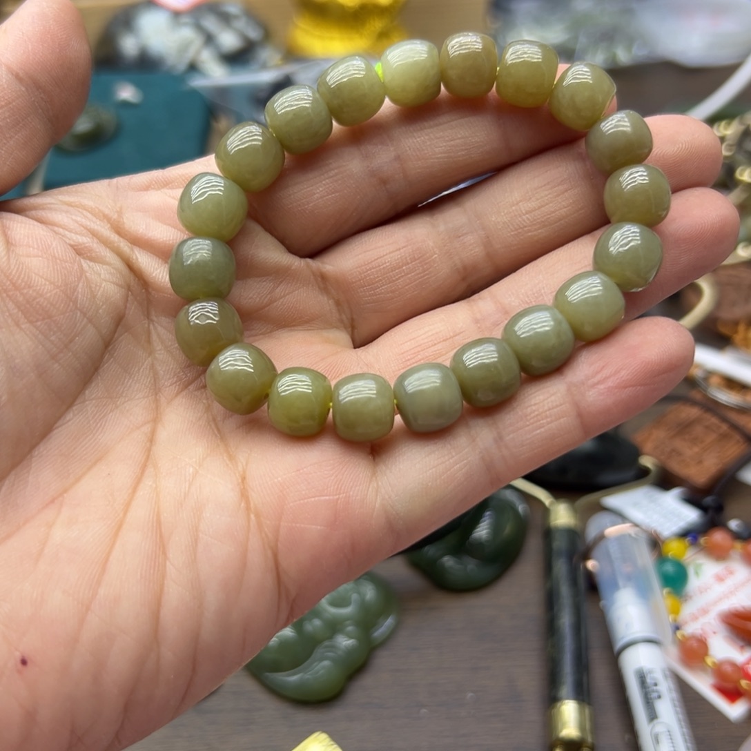 和田玉（糖玉）未镶嵌手链225