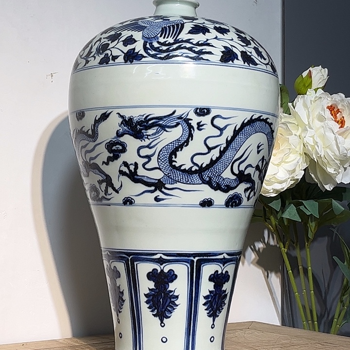 腾***飞其他青花瓷器摆件现代工艺品
