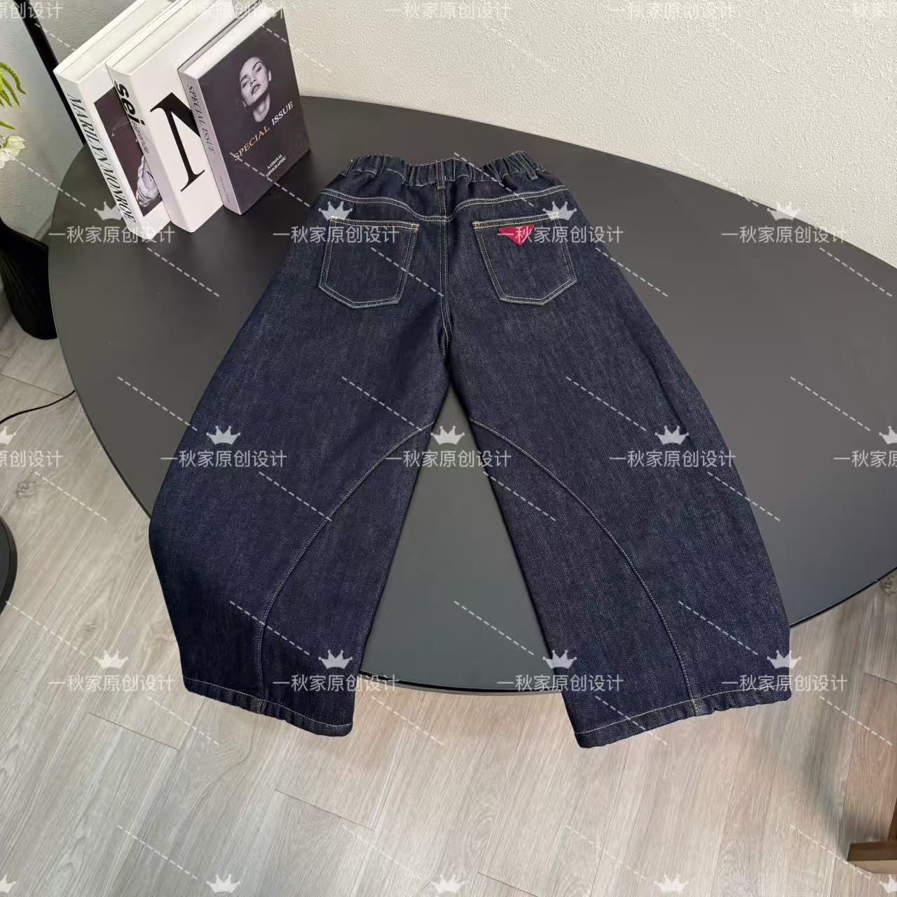 2025冬季新品儿童韩版洋气加厚一体绒休闲牛仔裤中大童百搭长裤潮