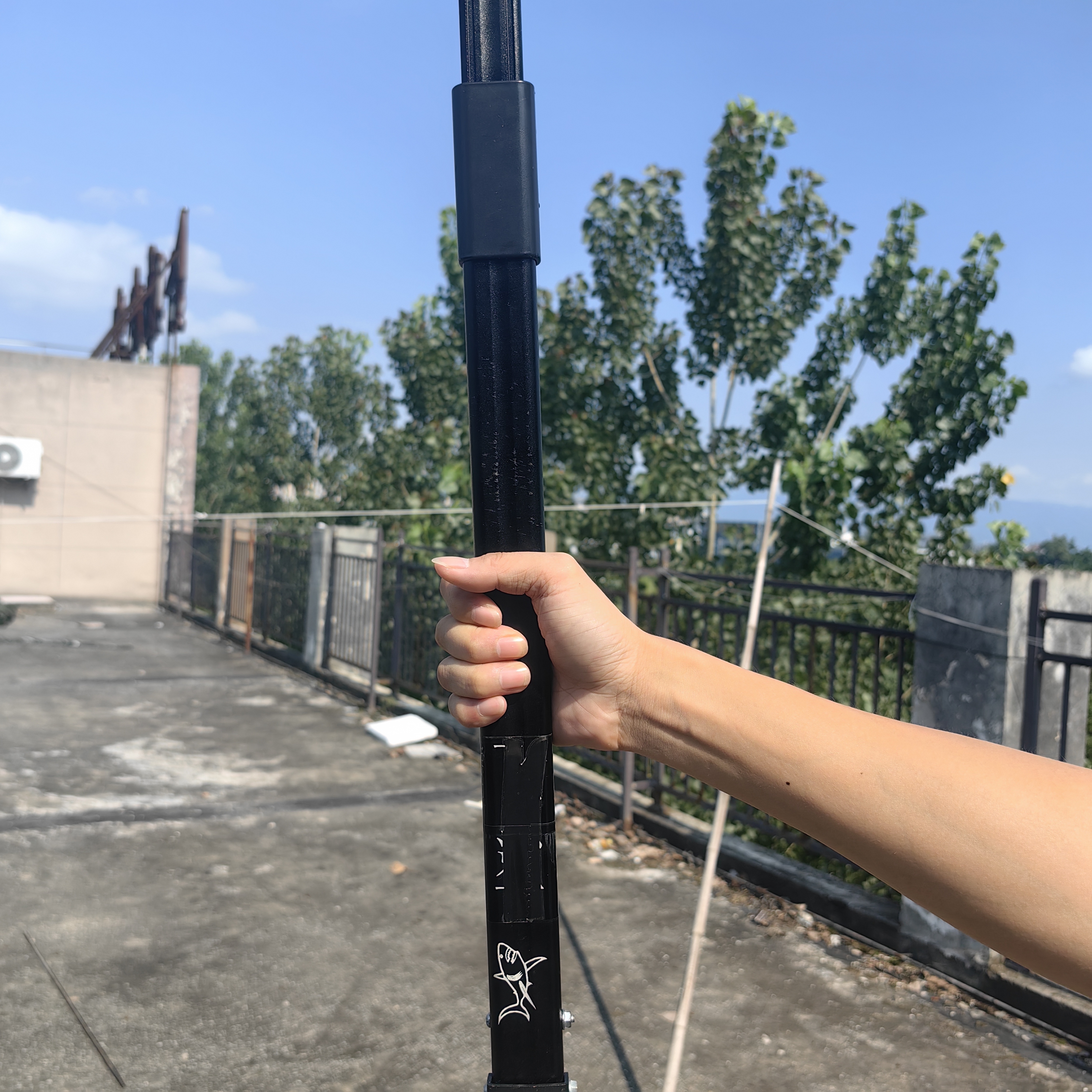 多孔铝合金包杆盒适用于杆