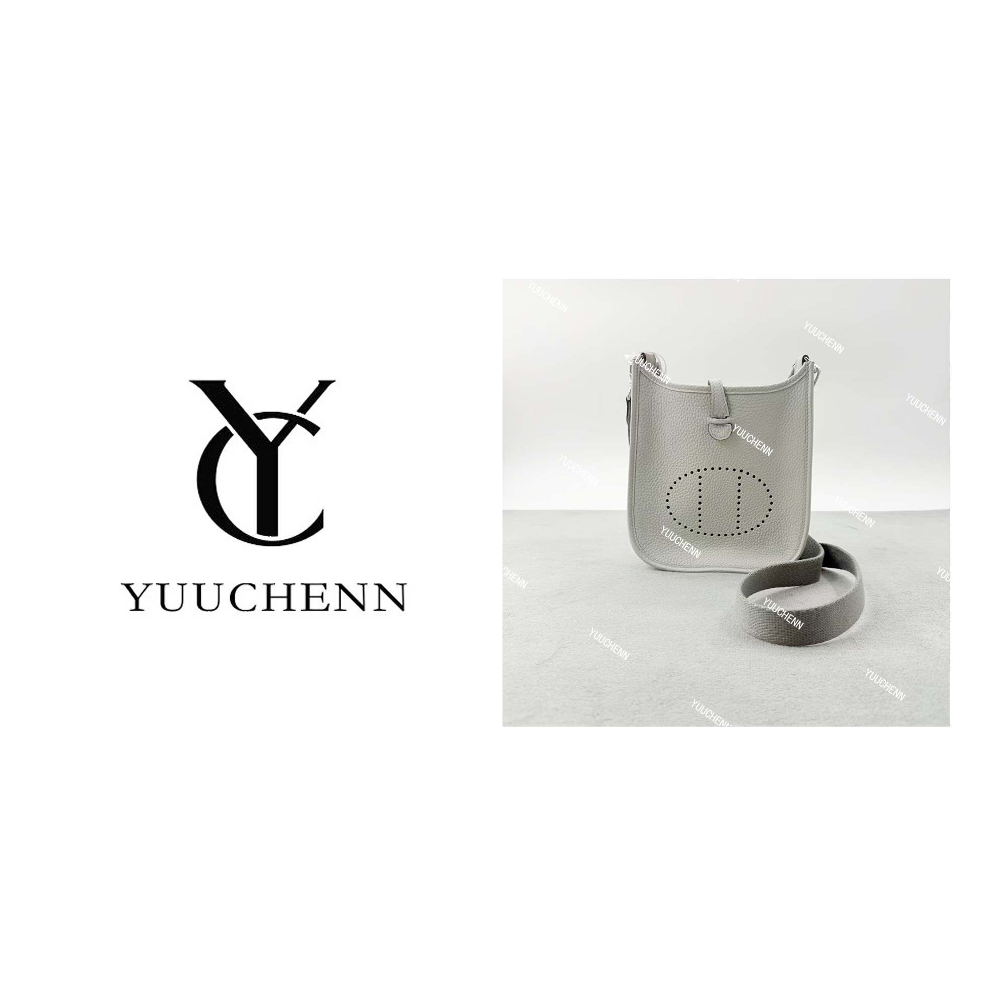 YUUCHENN【手工蜡线】18cm原创设计高定真皮包 HH6351