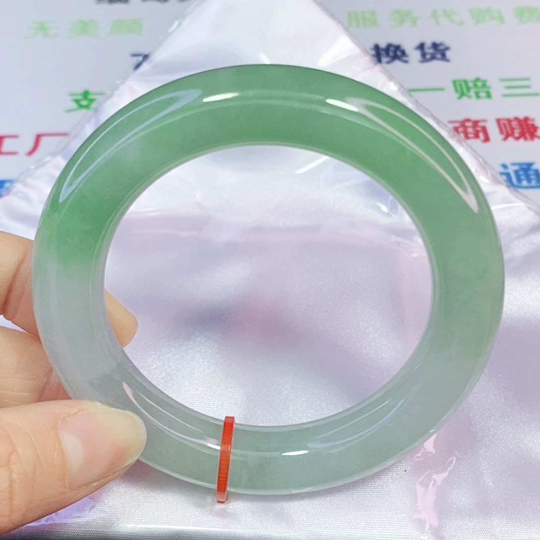 未镶嵌手镯翡翠55圆镯