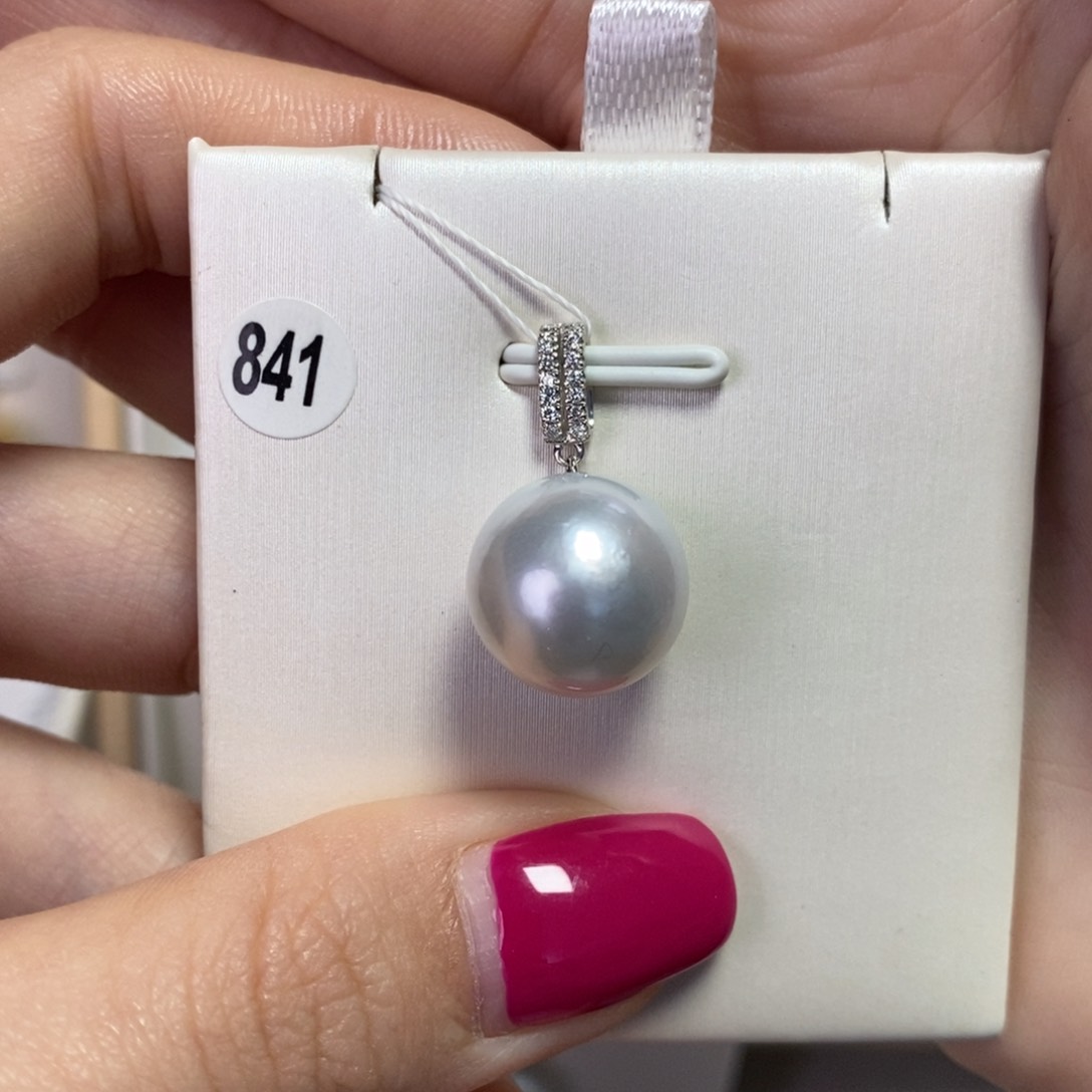 海水珍珠吊坠(不含链)18K金镶嵌?****?