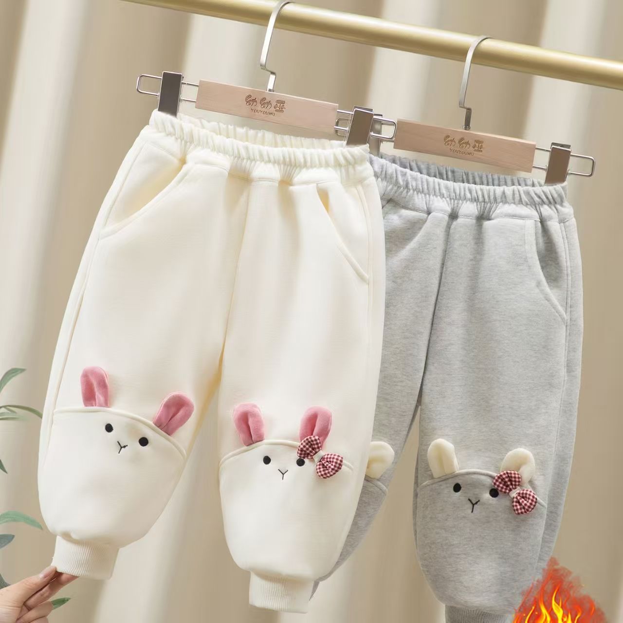 女童2025秋冬新款洋气百搭外穿舒适女宝宝裤子休闲时尚保暖