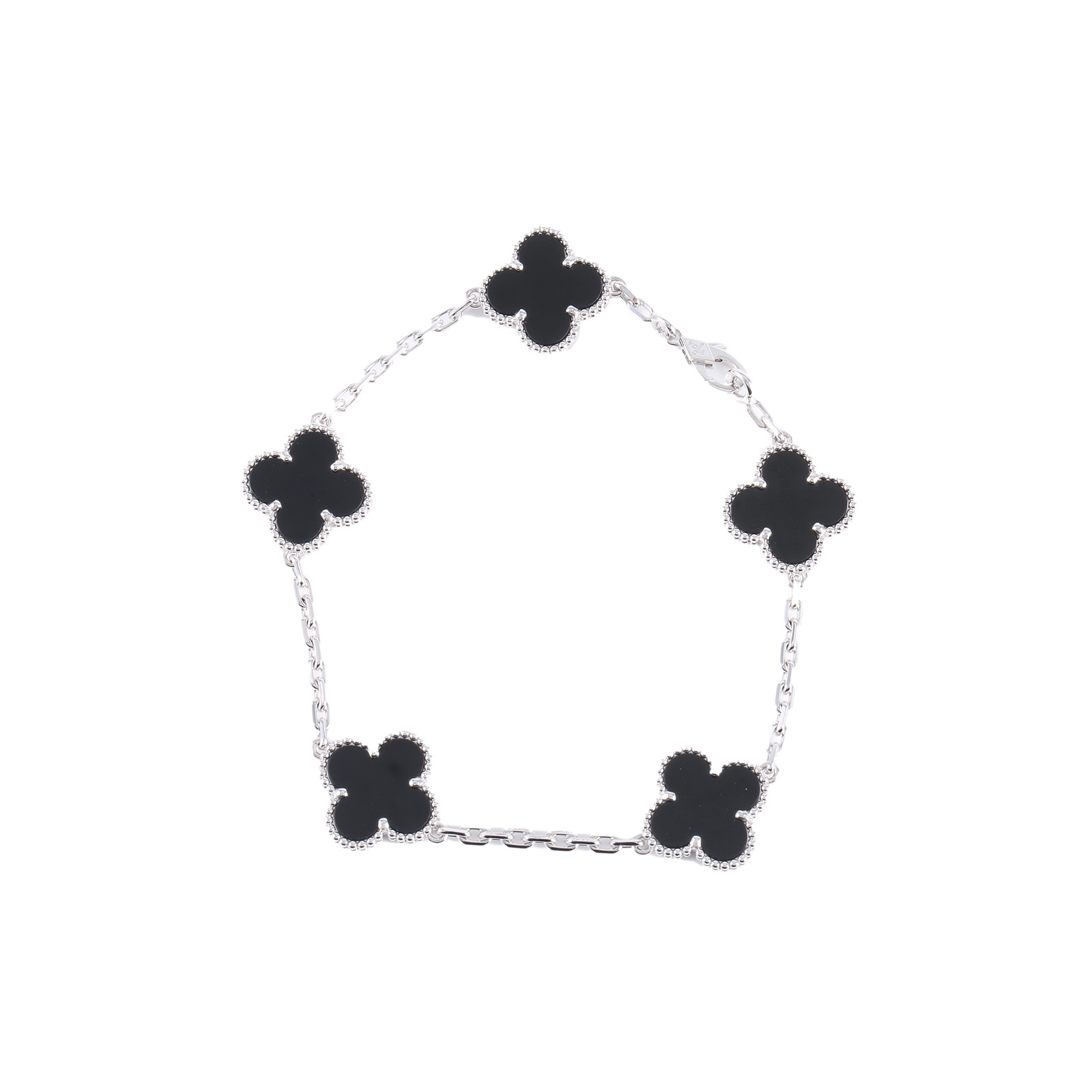 99新 梵克雅宝 小花Jerry P205437091 Vintage Alhambra 五花手链