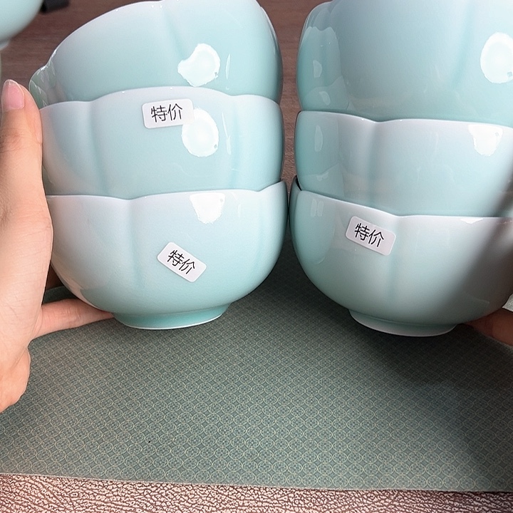 龙泉云间青瓷小米茶器