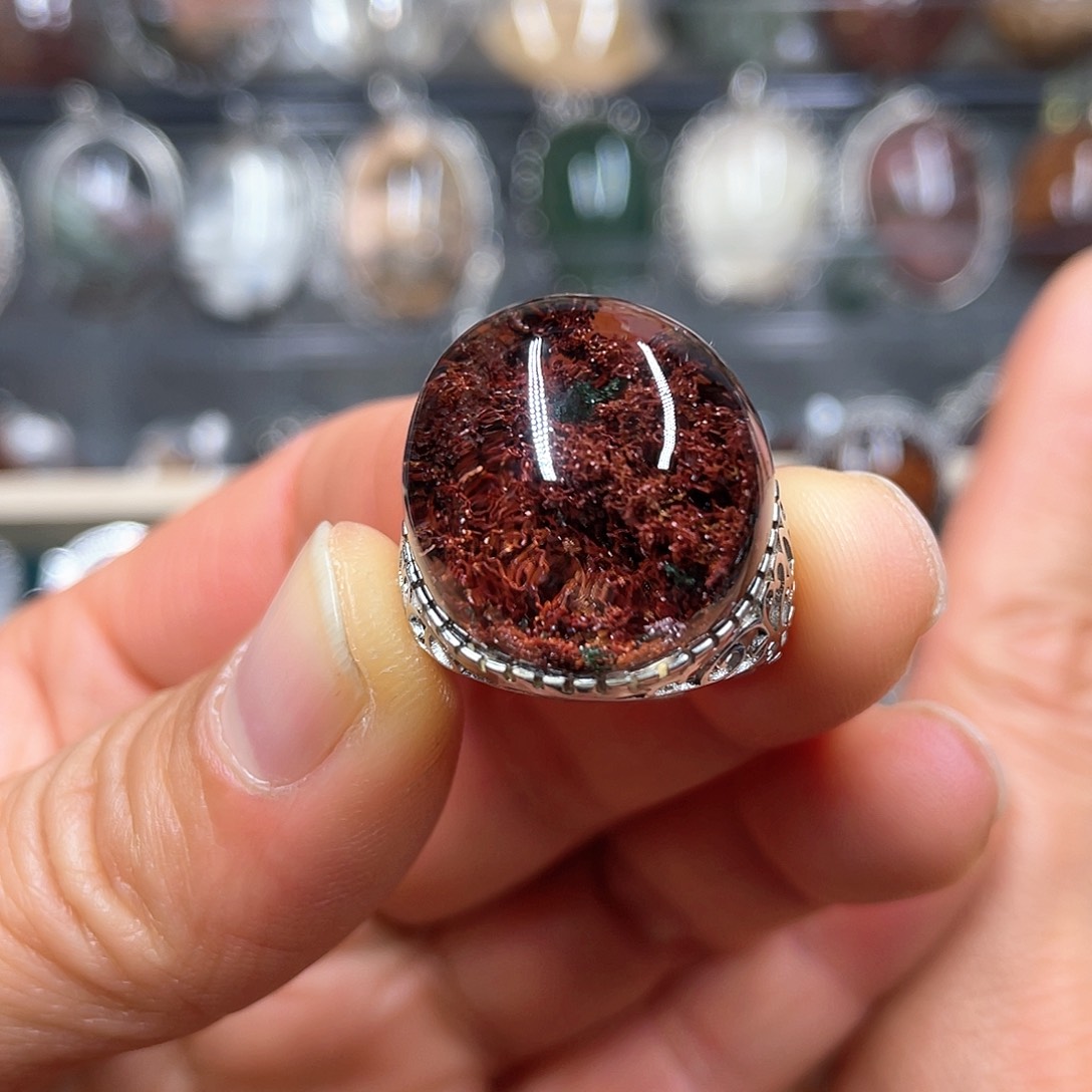 【闪购商品】水晶珠宝半成品银S925镶嵌戒指