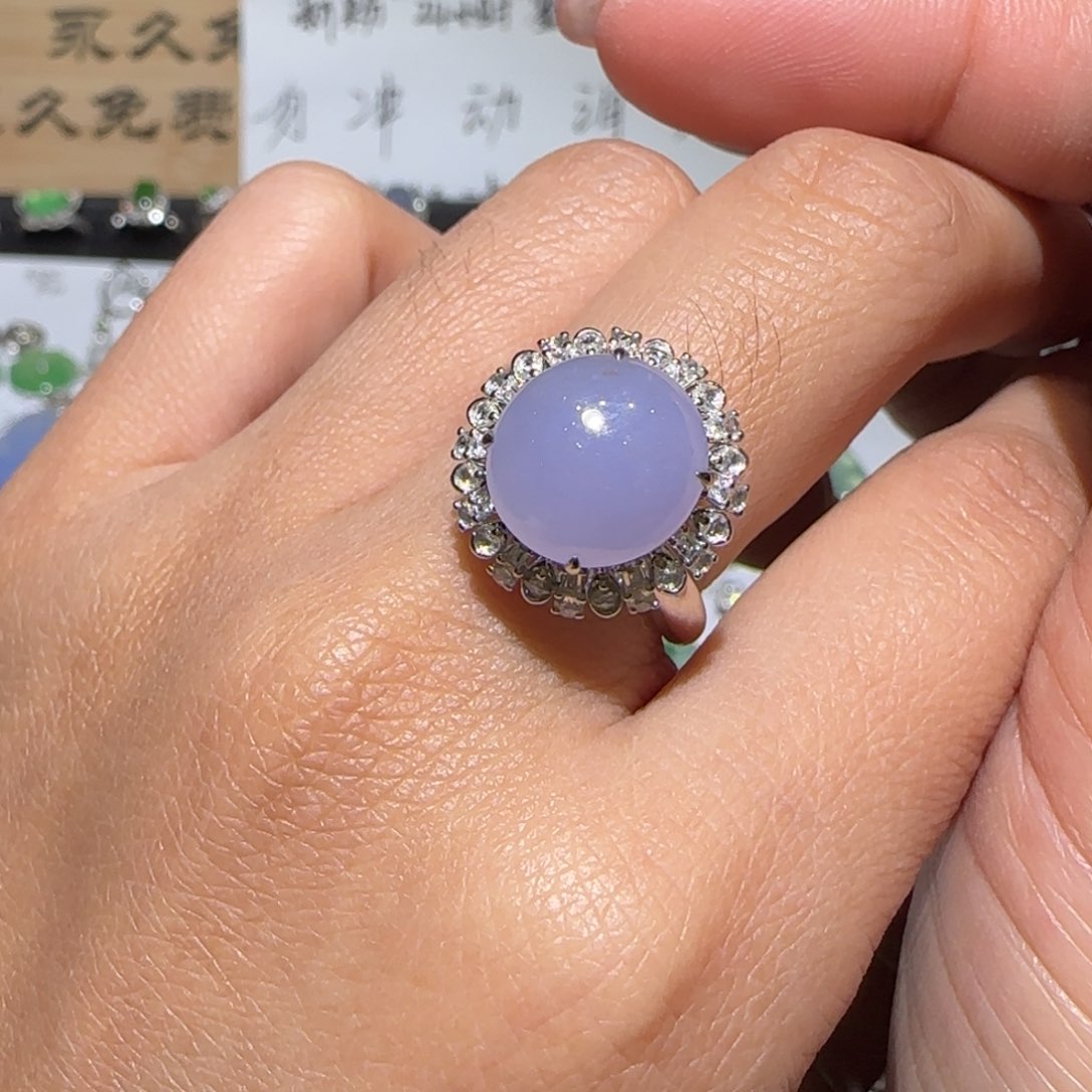 【闪购商品】翡翠戒指18K金镶嵌缅甸