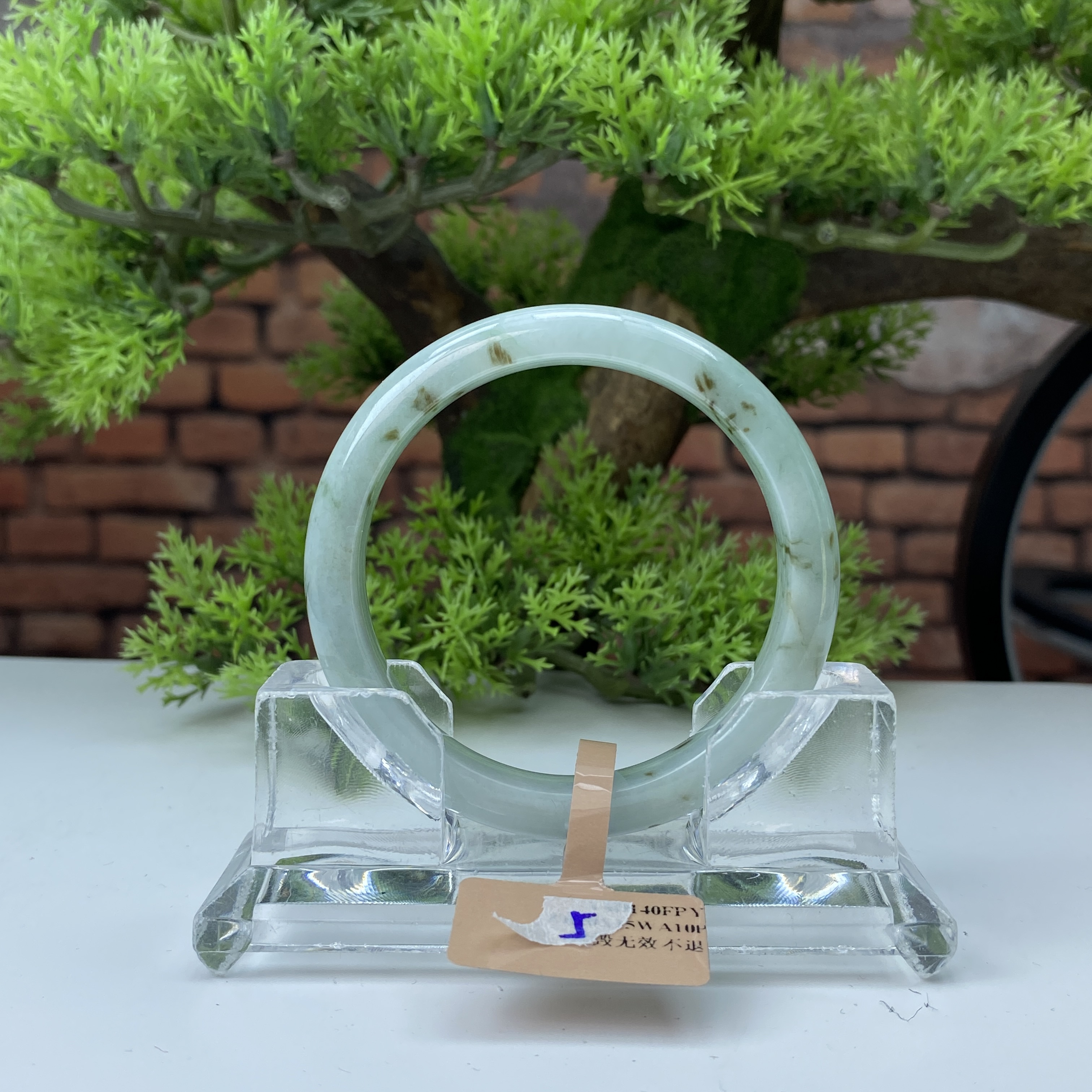 56【刀客砍价王】帅豪-天然缅甸A货翡翠手镯 (微瑕)  G5