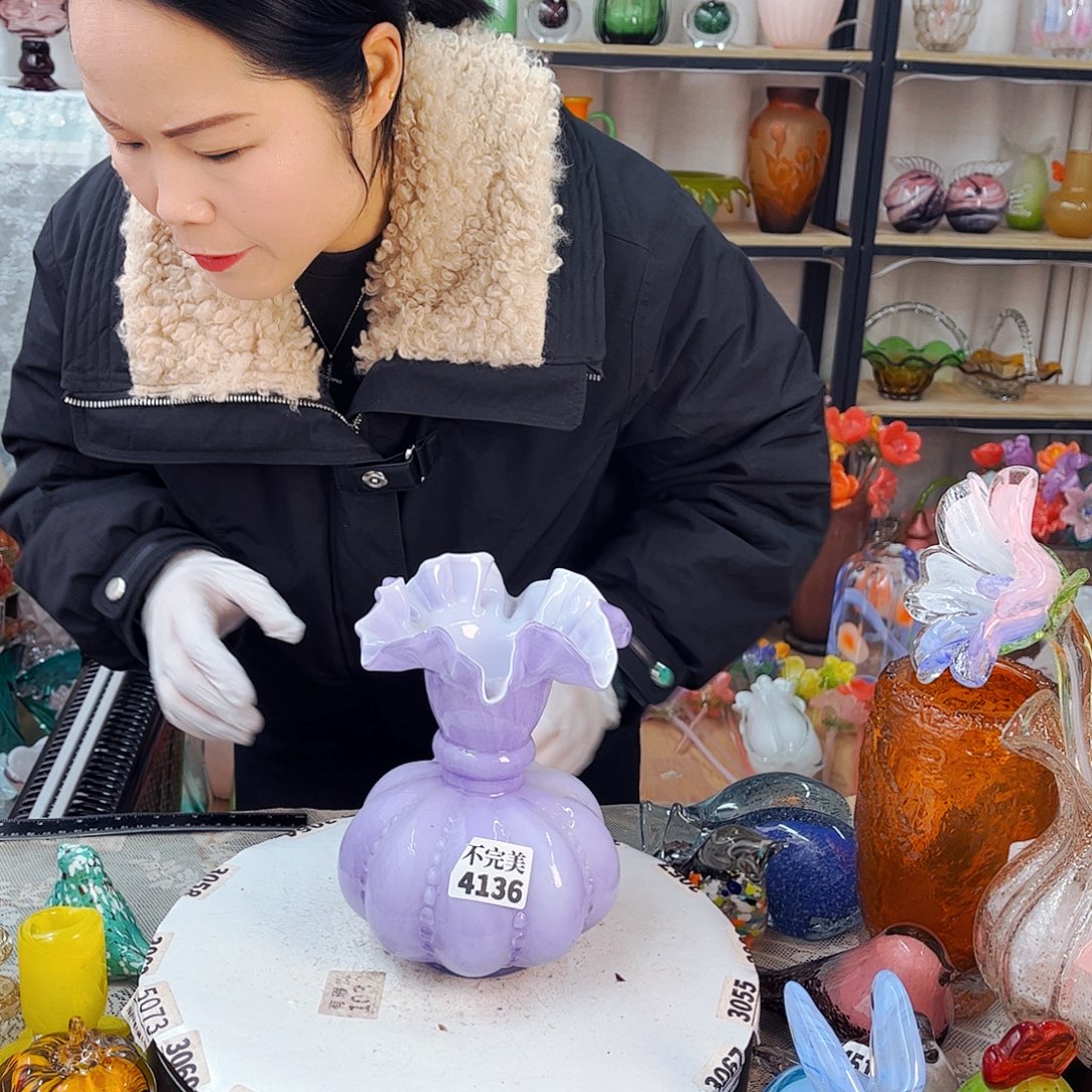 4136南瓜芬顿福利家悦琉璃工艺品不完美