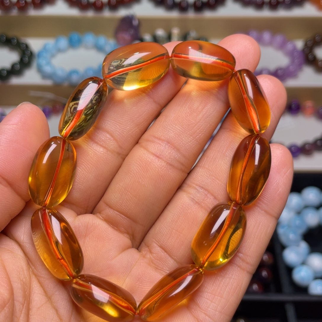 水晶手链未镶嵌巴西暴力黄毕业级