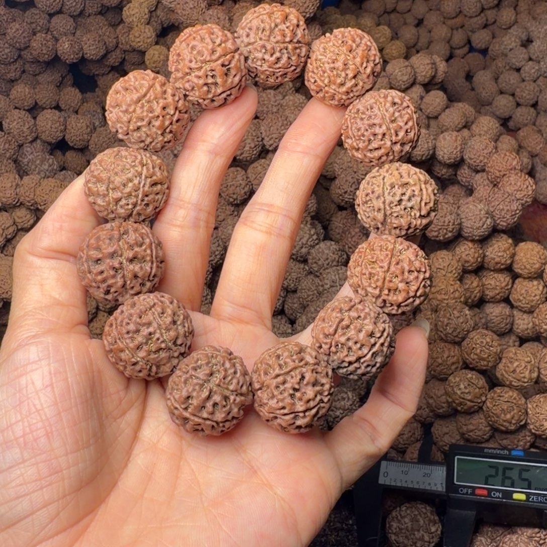 金刚菩提手串7瓣卡22尺，60号