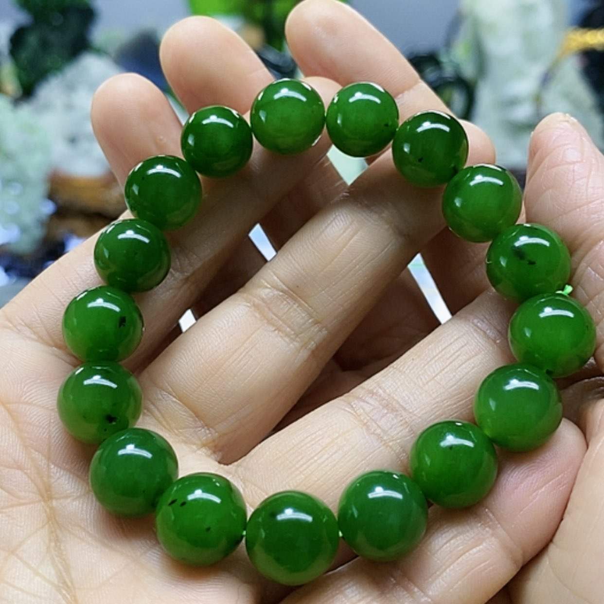 【闪购商品】和田玉（碧玉）挂件未镶嵌黑**酥