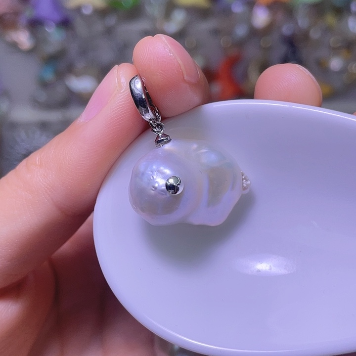 淡水珍珠合金颈饰30