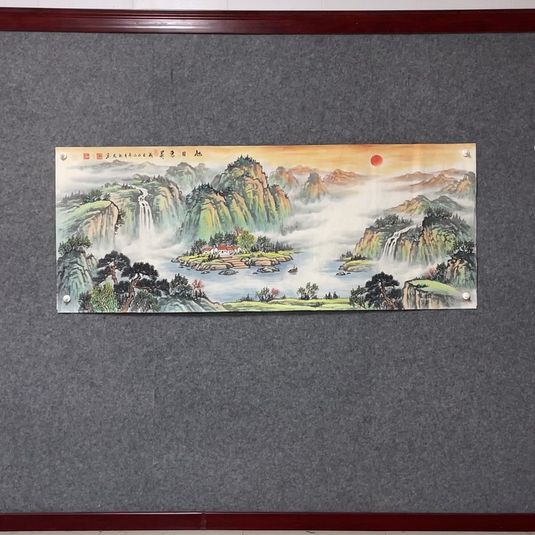 国画小六尺178.69画芯 捡漏