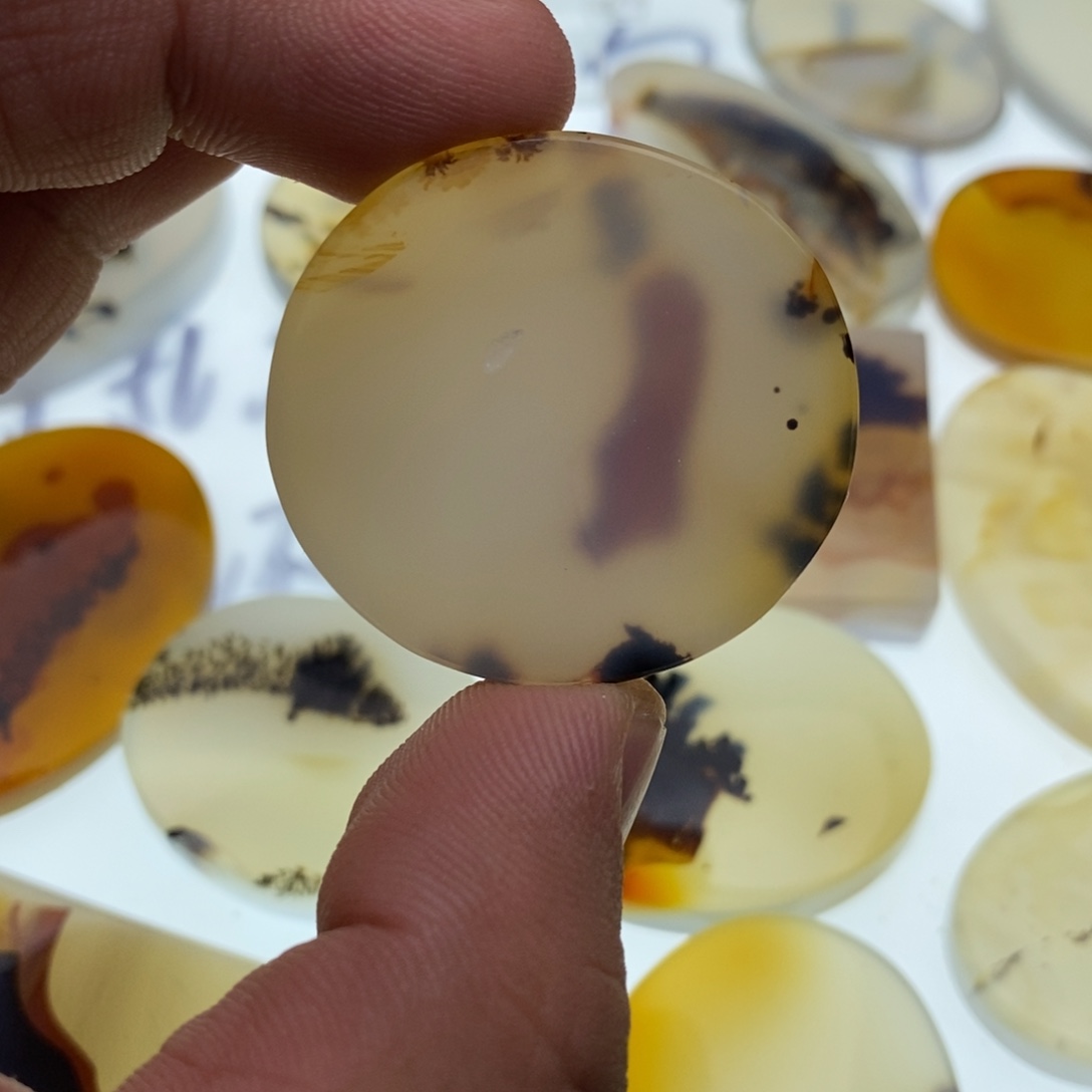 玛瑙/玉髓牌子足银镀金镶嵌