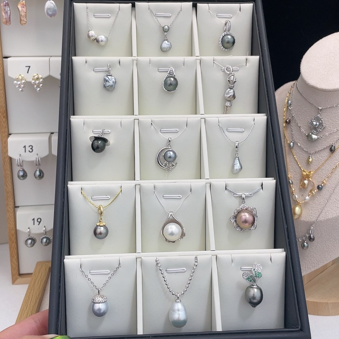 海水珍珠颈饰银S925镶嵌