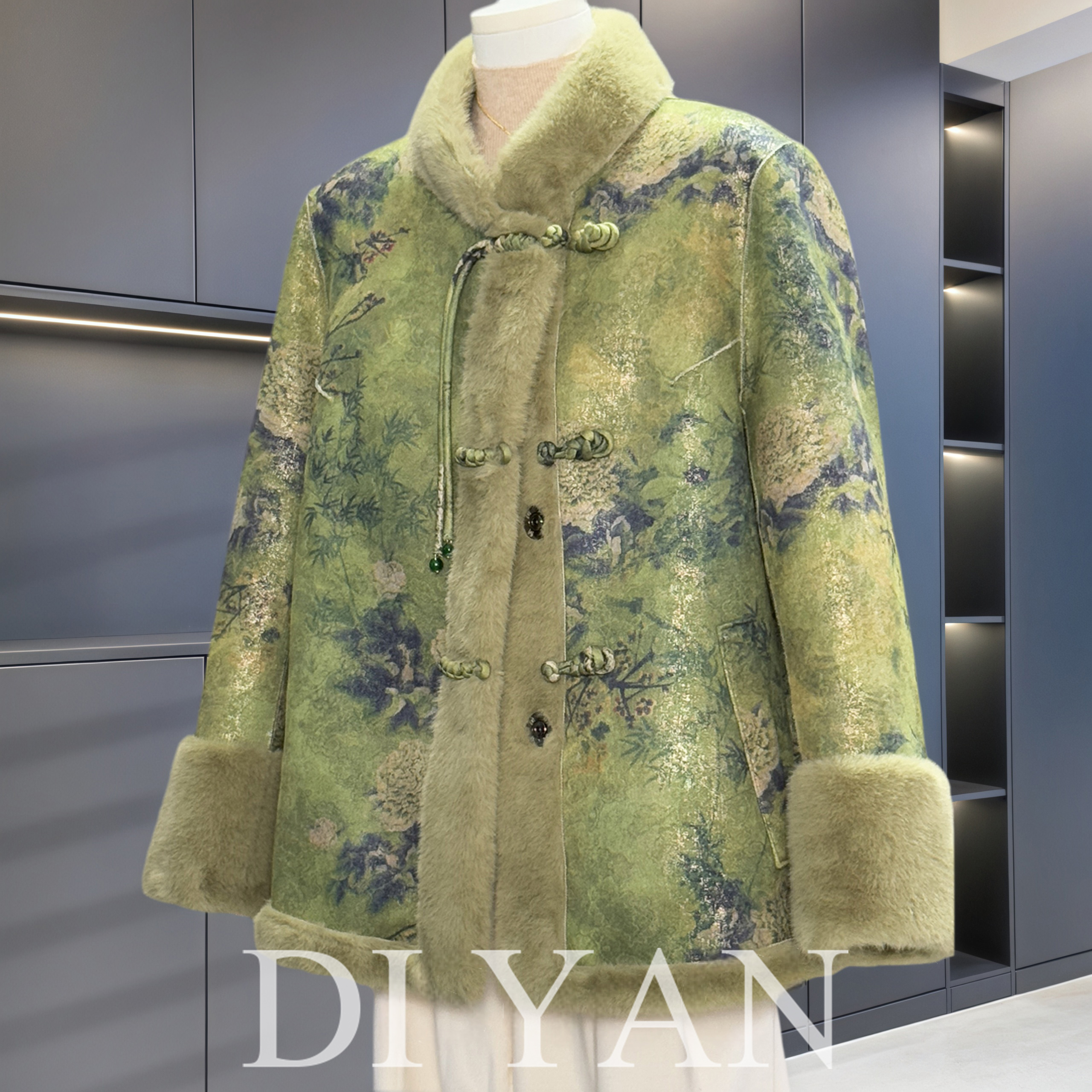 贵夫人妈妈冬装仿水貂绒外套2025新款中老年女秋冬中长款皮草大衣