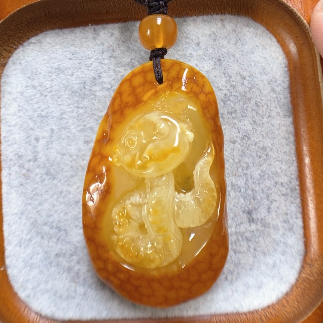 蜜蜡项链未镶嵌蜜蜡吊坠