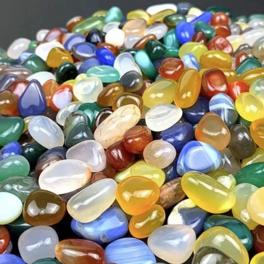 新疆戈壁彩石手把件（直播间选购为准）