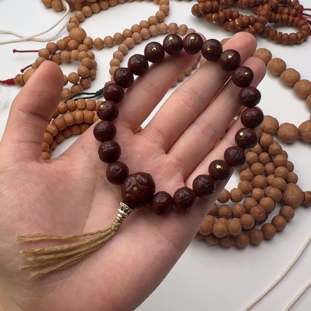 凤眼菩提吊坠10.5实心单圈金钉